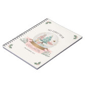 Roze Notenkraker Baby shower Eerste Jaar Milestone Notitieboek (Linkerzijde)