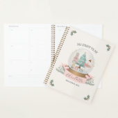 Roze Notenkraker Baby shower Eerste Jaar Milestone Planner (Display)