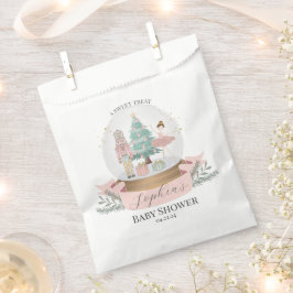 Roze Notenkraker Baby shower Favorieten Cookie Tre Bedankzakje