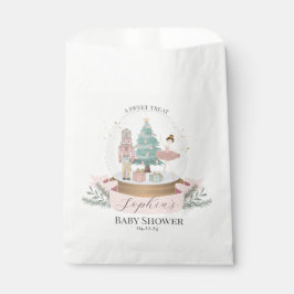 Roze Notenkraker Baby shower Favorieten Cookie Tre Bedankzakje