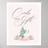 Roze Notenkraker baby shower kaarten en geschenken Poster (Voorkant)