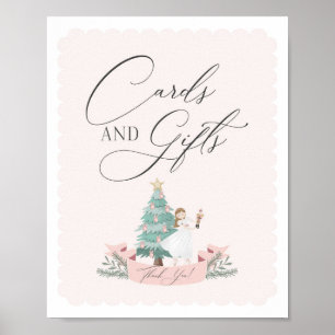 Roze Notenkraker baby shower kaarten en geschenken Poster