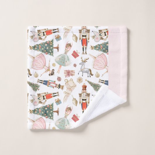 Roze Notenkraker Badhanddoek Set Bad Handdoek (Wasdoekje)