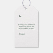 Roze Notenkraker Ballerina Cadeaulabel (Achterkant)