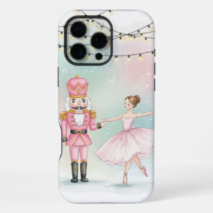 Roze Notenkraker & Ballerina Kerst iPhone 16 Pro Max Hoesje