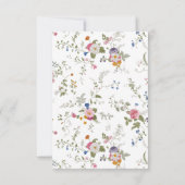 Roze Notenkraker Ballet Flower Christmas Kaart (Achterkant)