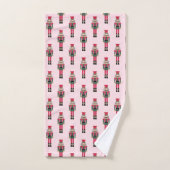 Roze Notenkraker Ballet Kerstbadhanddoek Bad Handdoek (Handdoek)