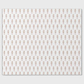 Roze Notenkraker Ballet Kerstmis Cadeaupapier (Vlak)