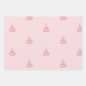 Roze Notenkraker Ballet Kerstmis Inpakpapier Vel (Voorkant)