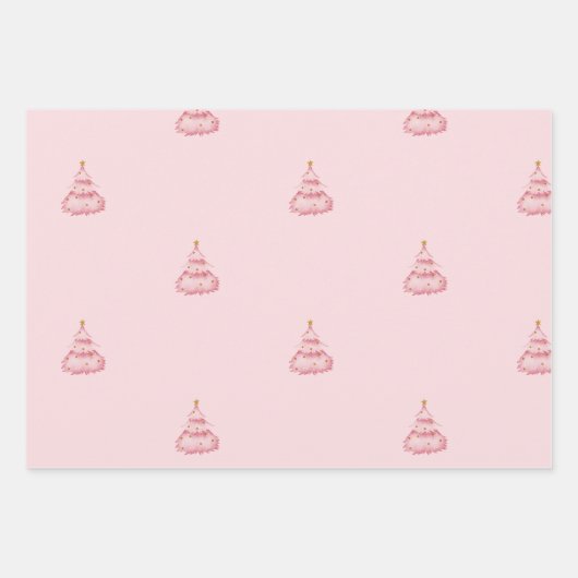 Roze Notenkraker Ballet Kerstmis Inpakpapier Vel (Voorkant)