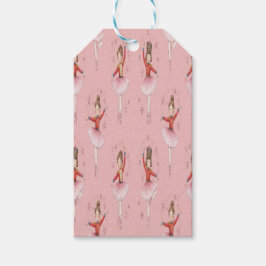 Roze Notenkraker Ballet Thema Meisjes Cadeaulabel