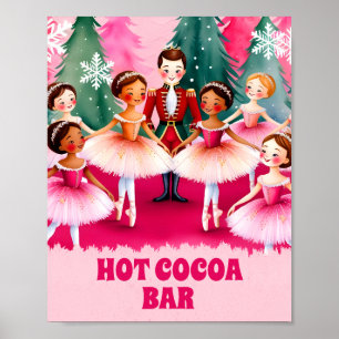 roze notenkraker Ballet verjaardag warme cacao bar Poster