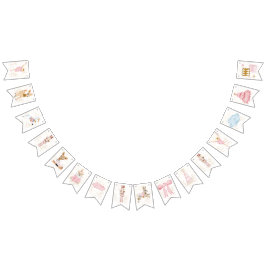 Roze Notenkraker Bunting Vlaggetjes