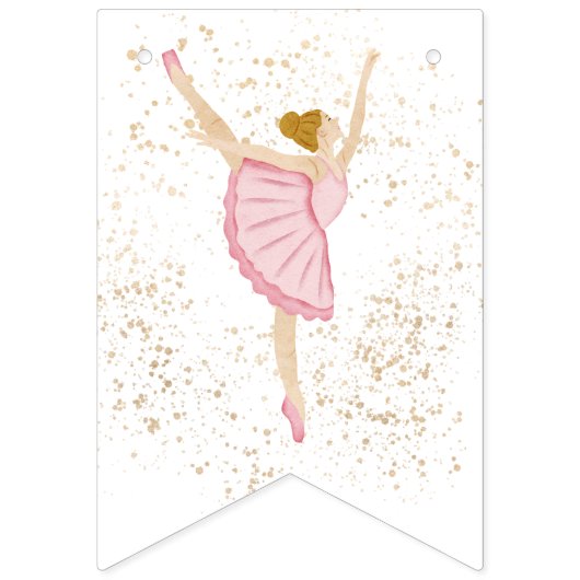 Roze Notenkraker Bunting Vlaggetjes (Eerste vlag)