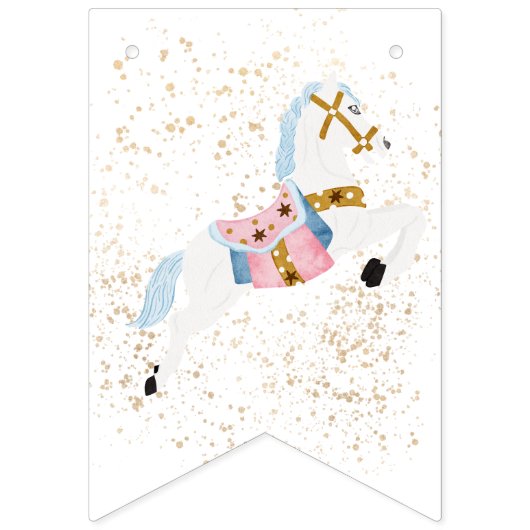 Roze Notenkraker Bunting Vlaggetjes (Derde vlag)