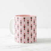 Roze Notenkraker Christmas Art Painting Mok (Voorkant links)