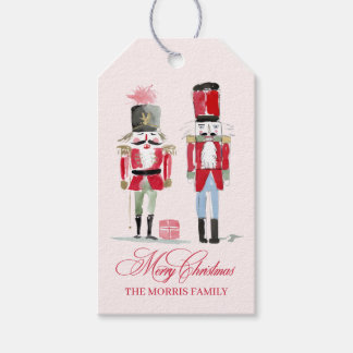 Roze Notenkraker Douane Cadeautags Cadeaulabel