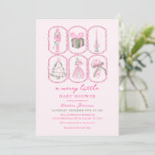 Roze Notenkraker Een vrolijke kleine babyborrel Kaart (Staand voorkant)