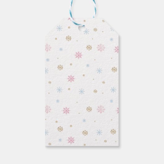 Roze Notenkraker Fairy Verjaardag Dank u Cadeau La Cadeaulabel (Achterkant)