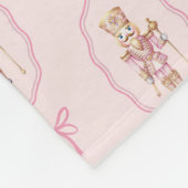 Roze Notenkraker Fleece Gooi Deken (Hoek)