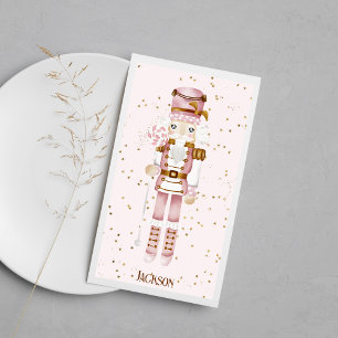 Roze Notenkraker Gastendoek Servet