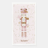 Roze Notenkraker Gastendoek Servet (Voorkant)