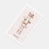 Roze Notenkraker Gastendoek Servet (Hoek)