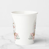 Roze Notenkraker Kerst baby shower Servies Papieren Bekers (Links)