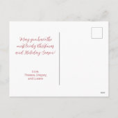 Roze Notenkraker Kerst Briefkaart (Achterkant)