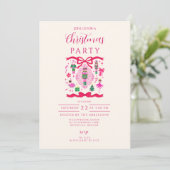 Roze Notenkraker Kerst Kaart (Staand voorkant)