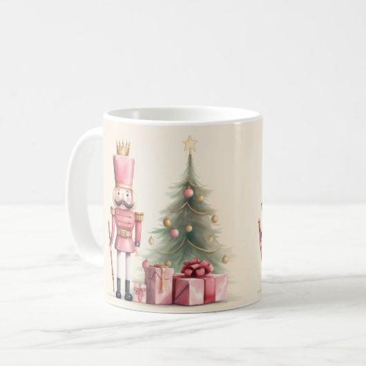 Roze Notenkraker Kerst Mok (Voorkant links)