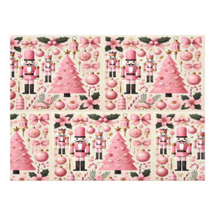 Roze Notenkraker Kerstboom  Foto Afdruk