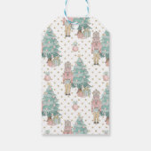 Roze Notenkraker Kerstmis Gepersonaliseerd Cadeaulabel (Achterkant)