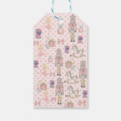 Roze Notenkraker Kerstmis Gepersonaliseerd Cadeaulabel (Achterkant)