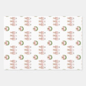 Roze Notenkraker Kerstmis Inpakpapier Vel (Voorkant)