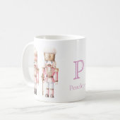 Roze Notenkraker Kerstmis Koffiemok (Voorkant links)