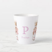 Roze Notenkraker Kerstmis Latte Mok (Voorkant)