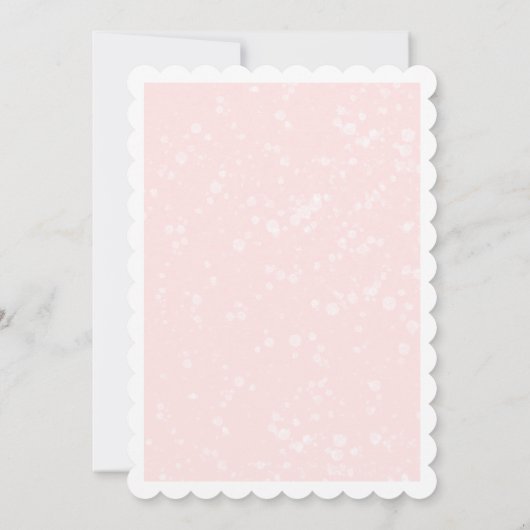 Roze notenkraker Merry Little Baby shower Kaart (Achterkant)