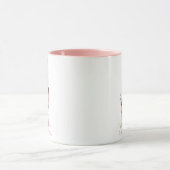 Roze Notenkraker Minimalistisch Whimsical Mok (Midden)