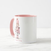 Roze Notenkraker Minimalistisch Whimsical Mok (Voorkant links)