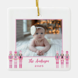 Roze notenkraker Ornament