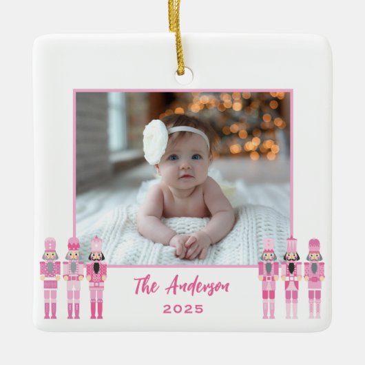 Roze notenkraker Ornament (Voorkant)