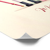 Roze Notenkraker Script Christmas Poster (Hoek)