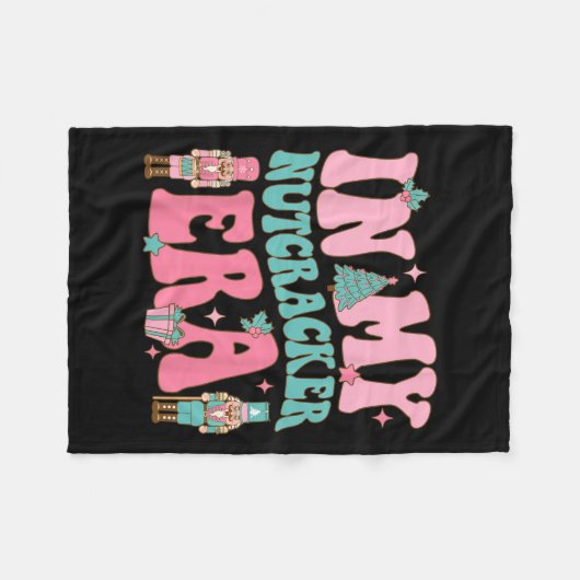 Roze notenkraker squad in mijn notenkraker tijdper fleece deken (Voorkant (Horizontaal))