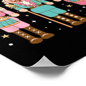  roze Notenkraker Squad Roze Kerstmis Vrouwen Poster (Hoek)