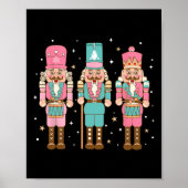  roze Notenkraker Squad Roze Kerstmis Vrouwen Poster (Voorkant)