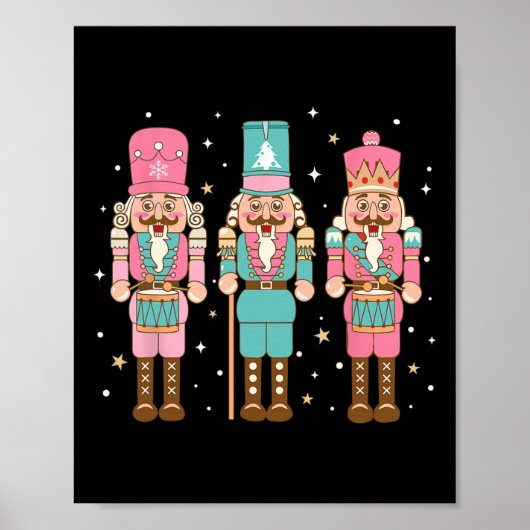  roze Notenkraker Squad Roze Kerstmis Vrouwen Poster (Voorkant)