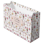 Roze Notenkraker Sugar Land Waterverf gepersonalis Groot Cadeauzakje (Voorkant Gekanteld)