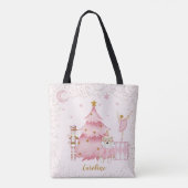 Roze Notenkraker Suite Scène Tote Bag (Achterkant)