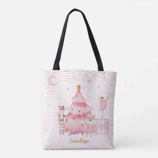 Roze Notenkraker Suite Scène Tote Bag (Achterkant)